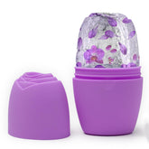 Face Ice Roller, Ice Mold For Face, Ice Roller For Face, Face Ice Mold For Face, Eyes & Neck, Face Beauty Ice Roller, Facial Ice Roller Reusable Skin Care Silicone Ice Mold - Purple